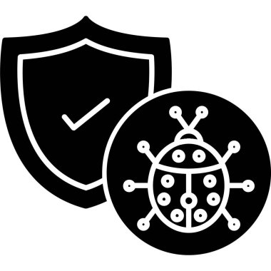 siber güvenlik simgesi, basit biçim