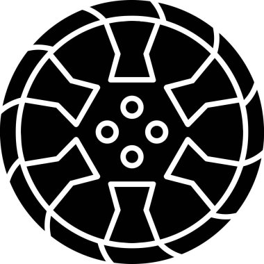 İzole edilmiş tek bir dişli simgesinin vektör çizimi