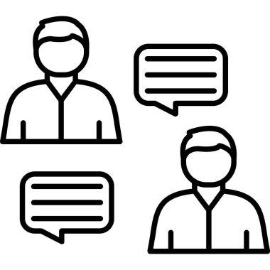 iş insanları simgesi vektör illüstrasyonu