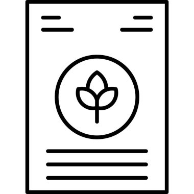 Bitki. Web simgesi basit illüstrasyon