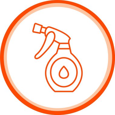 Web Kullanımı için Su Spresi Simgesi, Basit Vektör İllüstrasyonu