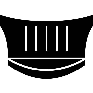 barbekü simgesi, siyah vektör biçimi tasarım illüstrasyonu