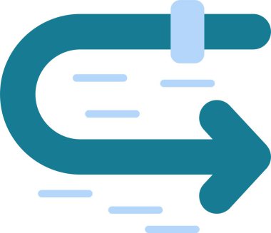 Yön ok simgesi, vektör illüstrasyonu