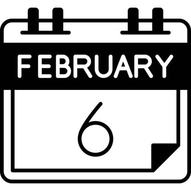 Takvim simgesi tasarımı, vektör illüstrasyonu