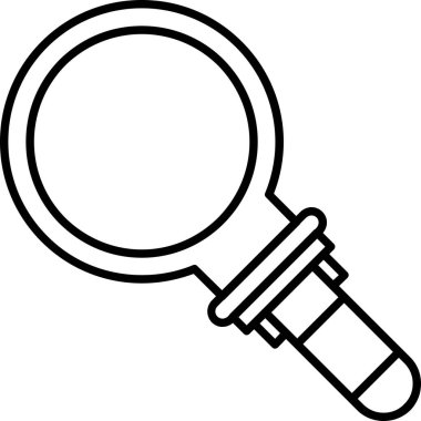 büyütme cam vektör simgesi