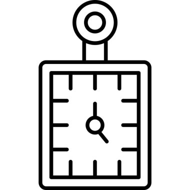 Saat simgesi vektör illüstrasyonu