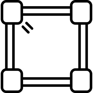 Web simgesi. Binanın vektör çizimi
