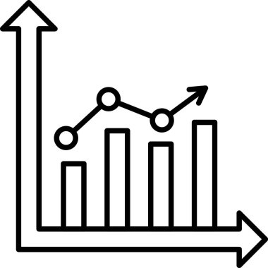 grafik ikonu vektör illüstrasyonu