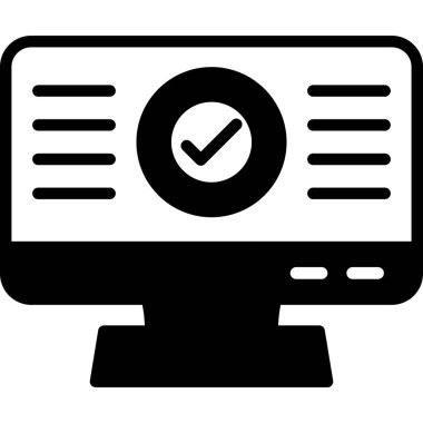 bilgisayar izleyici vektör simgesi