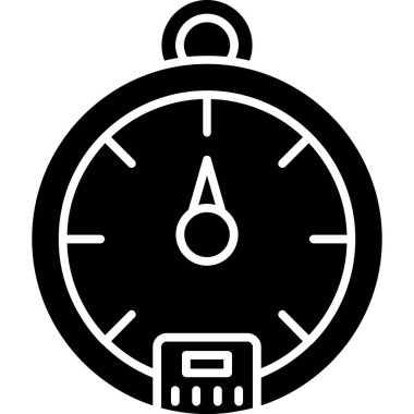Çalar saat simgesi. Basit resimleme