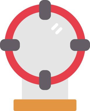 araba tekerlek simgesi, vektör çizim