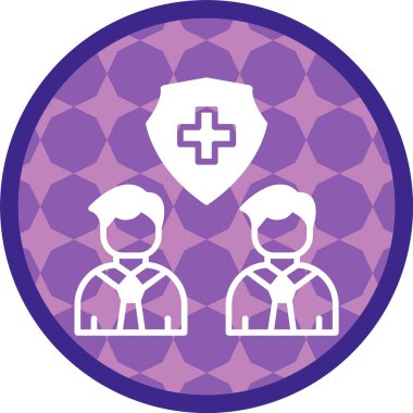 Epidemiyoloji Simgesi, Web Kullanımı için Basit Vektör İllüstrasyonu