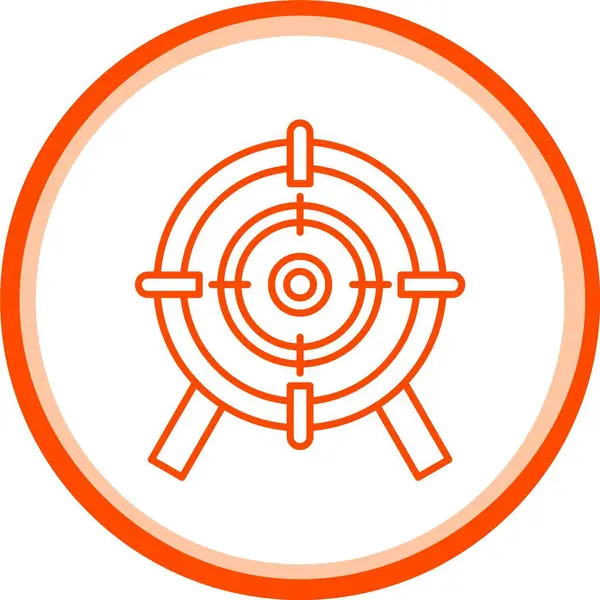 Web Kullanımı için Hedef Simgesi, Basit Vektör İllüstrasyonu