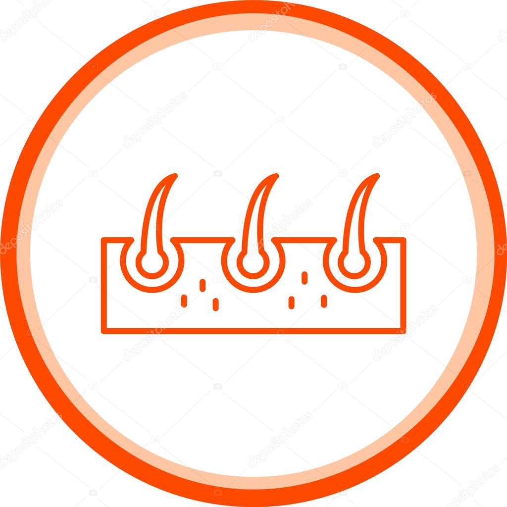 Hair Icon, Simple Vector Illustration For Web Use