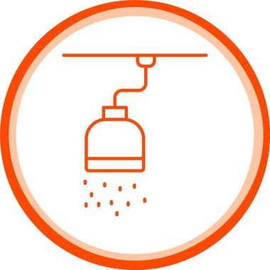 Web kullanımı için Duş Simgesi, Basit Vektör İllüstrasyonu