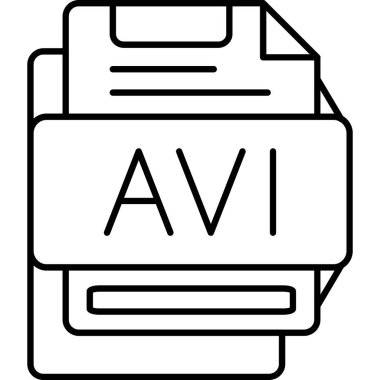 dosya biçimi simgesi, vektör illüstrasyonu