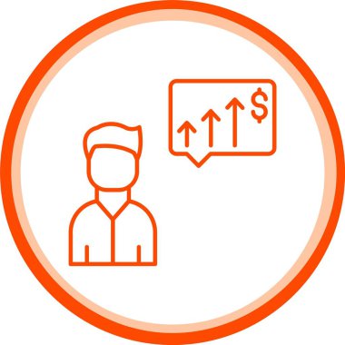 Web Kullanımı için Beklenti Simgesi, Basit Vektör İllüstrasyonu