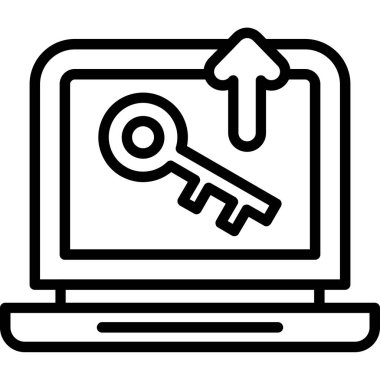 Anahtar kilidi vektör illüstrasyonu