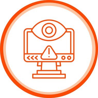 Web Kullanımı için İzlenen Simge, Basit Vektör İllüstrasyonu