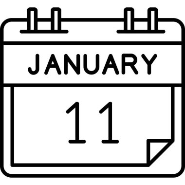 11 Şubat tarih satırı simgesi