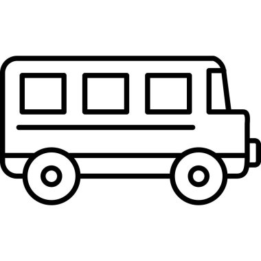 araba simgesi vektör illüstrasyonu