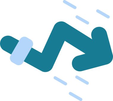 Mavi takım elbiseli ve eşarplı bir adamın vektör çizimi