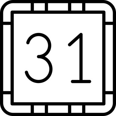 Takvim simgesi, vektör çizimi