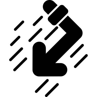 El ikonu vektörü. düz vektör sembolü.