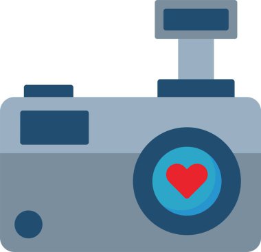 kamera simgesi vektör illüstrasyonu