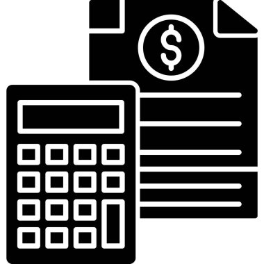 Para simgesi, basit vektör çizim