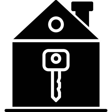 Ev. Web simgesi basit illüstrasyon