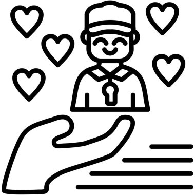 Aşk kategorisinde el ele tutuşan kalp simgesi