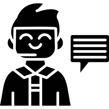 sohbet simgesi ile konuşma balonu