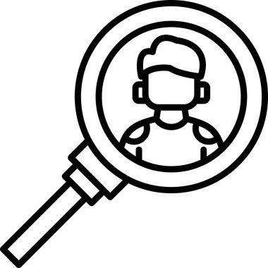 Ara. Web simgesi basit illüstrasyon