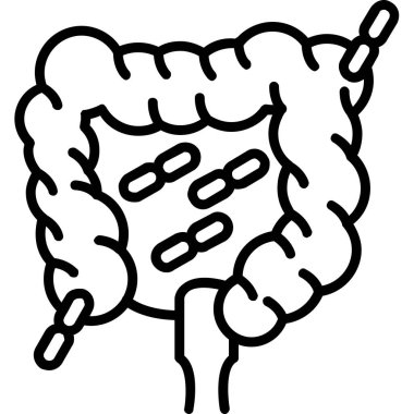 İnsan beyin organı simgesi, taslak biçimi