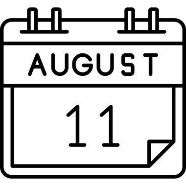 1 Ağustos ikon vektör tasarımı