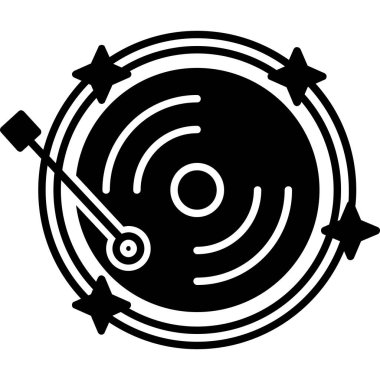 Radar simgesi, vektör illüstrasyonu