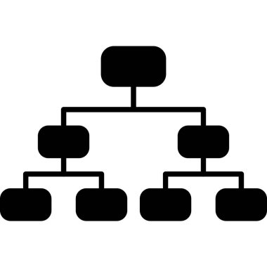 hiyerarşi vektör sembol tasarımı