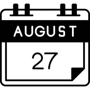 Takvim simgesi tasarımı, vektör illüstrasyonu