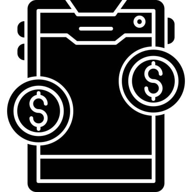 Dolar işaretli para çantası.