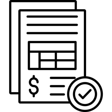 Sözleşme ikonu. Beyaz arkaplanda izole edilmiş web tasarımı için sözleşme vektör simgesinin basit çizimi