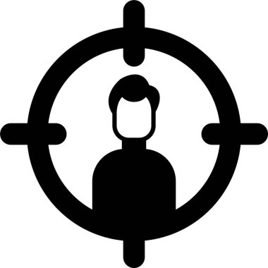 Hedef simgenin vektör illüstrasyonu