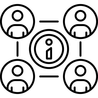 ağ paylaşım simgesi çizimi