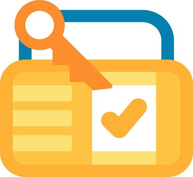 Kontrol listesi vektör simgesi modern basit vektör illüstrasyonu