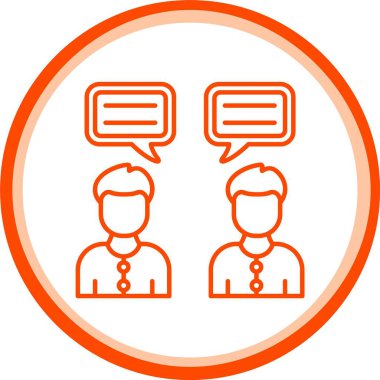 Web kullanımı için Konuşma Simgesi, Basit Vektör İllüstrasyonu