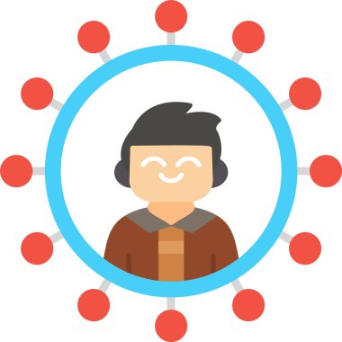 İnsan simgesinin vektör illüstrasyonu