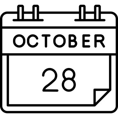 Tarih için takvimi olan illüstrasyon