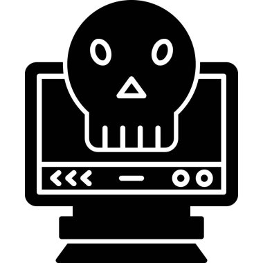 Bilgisayar monitörü. Basit resimleme