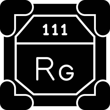 Kimyasal elementin vektör çizimi