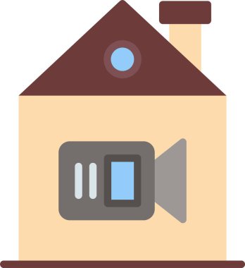 Ev simgesi vektör illüstrasyonu